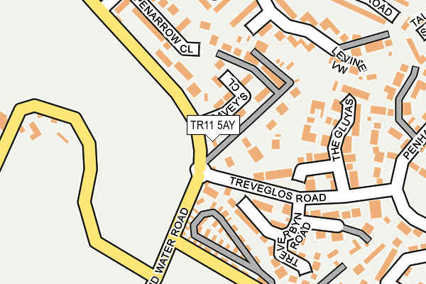TR11 5AY map - OS OpenMap – Local (Ordnance Survey)