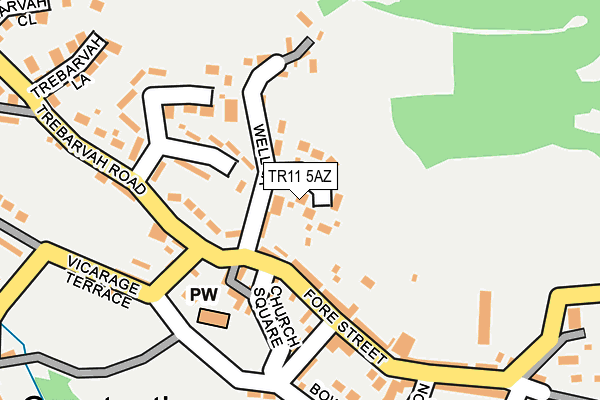 TR11 5AZ map - OS OpenMap – Local (Ordnance Survey)