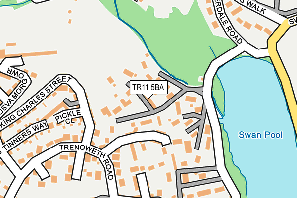 TR11 5BA map - OS OpenMap – Local (Ordnance Survey)