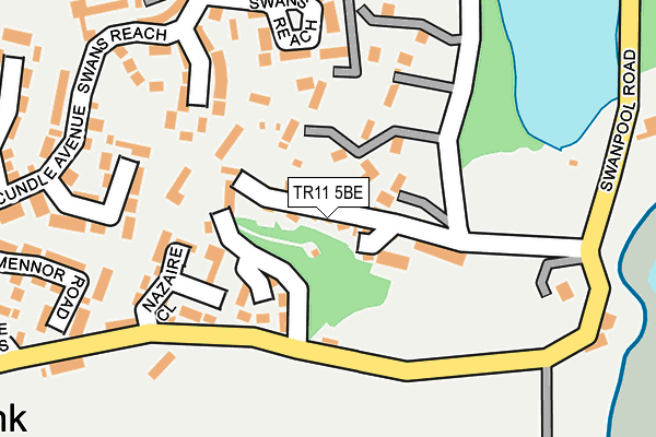 TR11 5BE map - OS OpenMap – Local (Ordnance Survey)