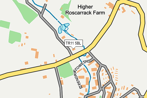 TR11 5BL map - OS OpenMap – Local (Ordnance Survey)