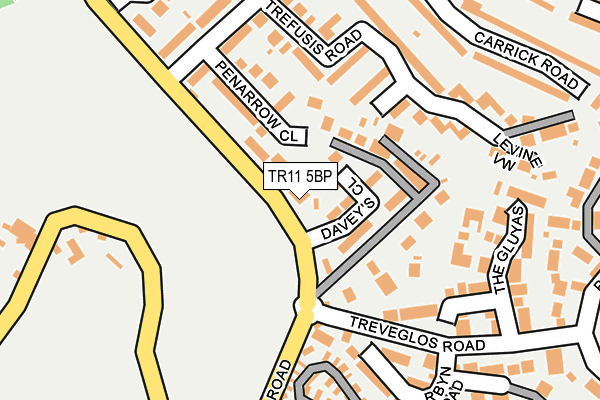 TR11 5BP map - OS OpenMap – Local (Ordnance Survey)