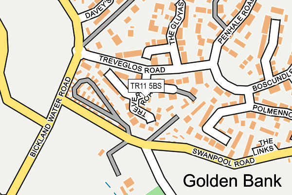 TR11 5BS map - OS OpenMap – Local (Ordnance Survey)