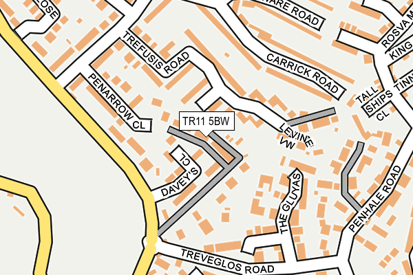 TR11 5BW map - OS OpenMap – Local (Ordnance Survey)