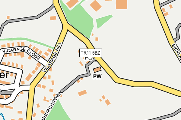 TR11 5BZ map - OS OpenMap – Local (Ordnance Survey)
