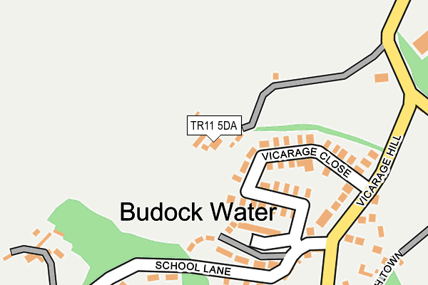 TR11 5DA map - OS OpenMap – Local (Ordnance Survey)