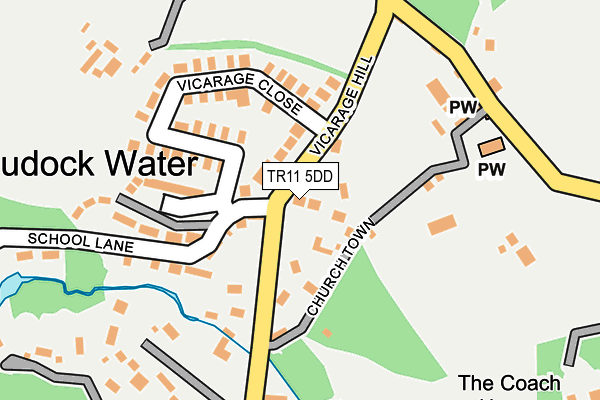 TR11 5DD map - OS OpenMap – Local (Ordnance Survey)