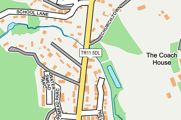 TR11 5DL map - OS OpenMap – Local (Ordnance Survey)
