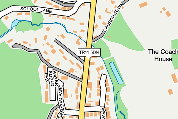 TR11 5DN map - OS OpenMap – Local (Ordnance Survey)