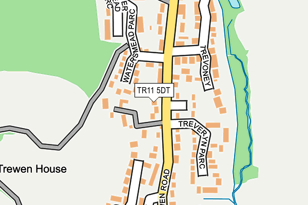 TR11 5DT map - OS OpenMap – Local (Ordnance Survey)