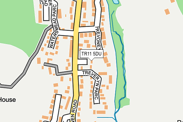 TR11 5DU map - OS OpenMap – Local (Ordnance Survey)