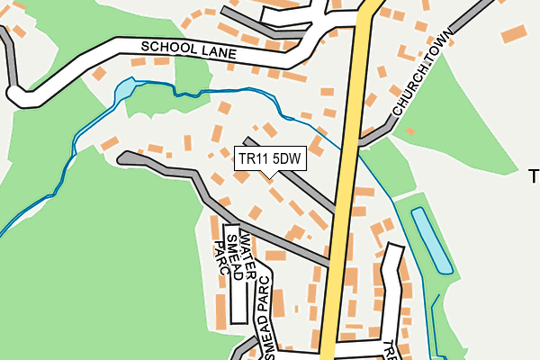 TR11 5DW map - OS OpenMap – Local (Ordnance Survey)