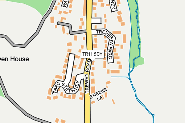 TR11 5DY map - OS OpenMap – Local (Ordnance Survey)