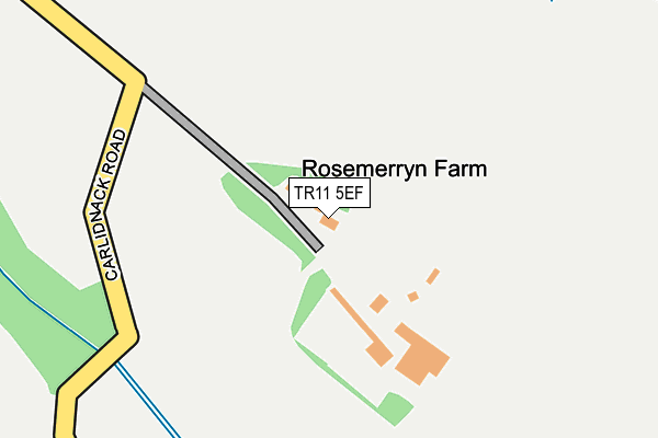 TR11 5EF map - OS OpenMap – Local (Ordnance Survey)