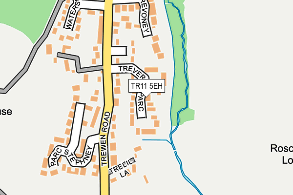 TR11 5EH map - OS OpenMap – Local (Ordnance Survey)