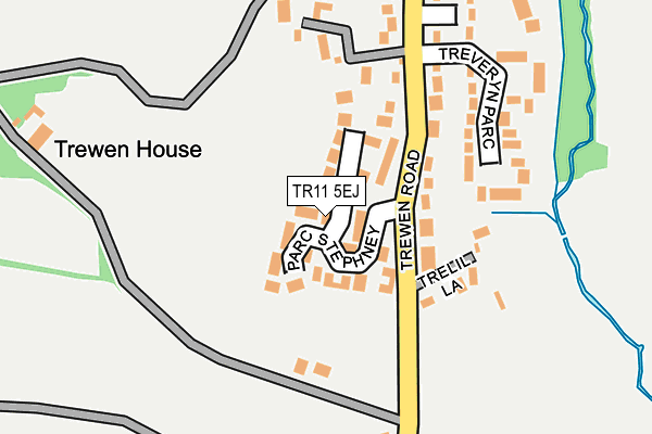 TR11 5EJ map - OS OpenMap – Local (Ordnance Survey)