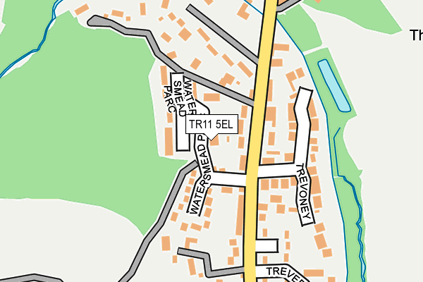 TR11 5EL map - OS OpenMap – Local (Ordnance Survey)