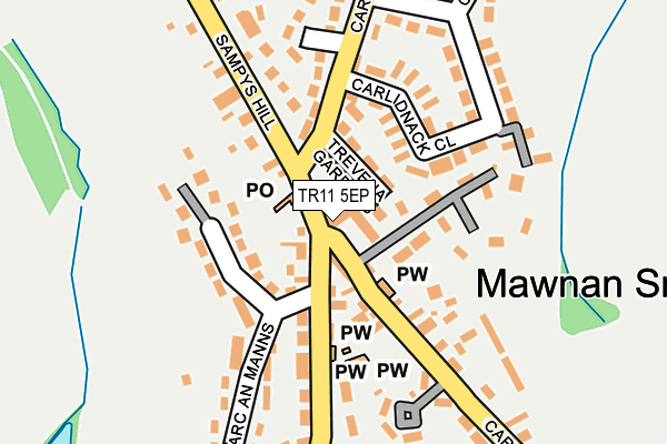 TR11 5EP map - OS OpenMap – Local (Ordnance Survey)