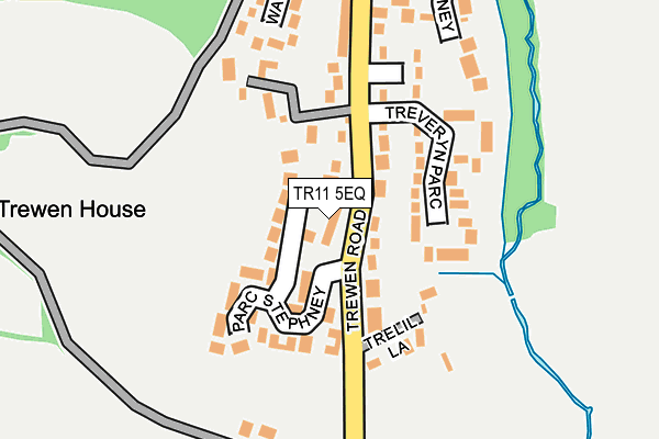 TR11 5EQ map - OS OpenMap – Local (Ordnance Survey)