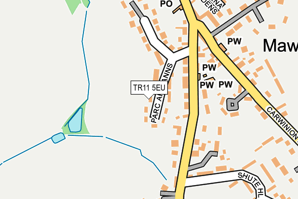 TR11 5EU map - OS OpenMap – Local (Ordnance Survey)