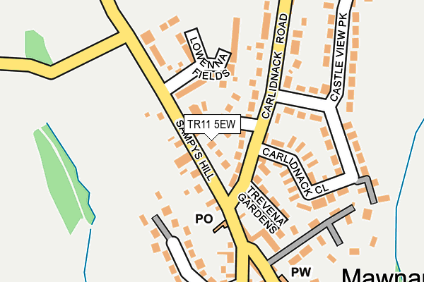 TR11 5EW map - OS OpenMap – Local (Ordnance Survey)