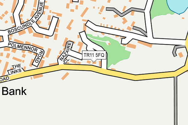 TR11 5FQ map - OS OpenMap – Local (Ordnance Survey)