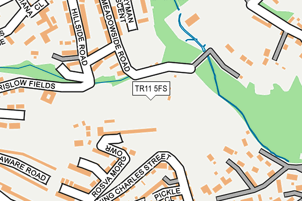 TR11 5FS map - OS OpenMap – Local (Ordnance Survey)