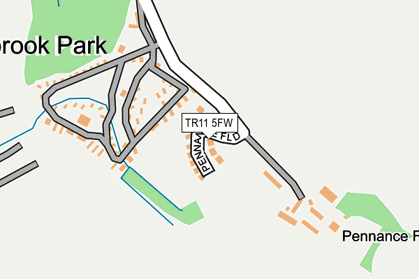 TR11 5FW map - OS OpenMap – Local (Ordnance Survey)