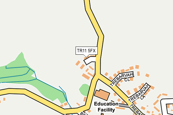 TR11 5FX map - OS OpenMap – Local (Ordnance Survey)