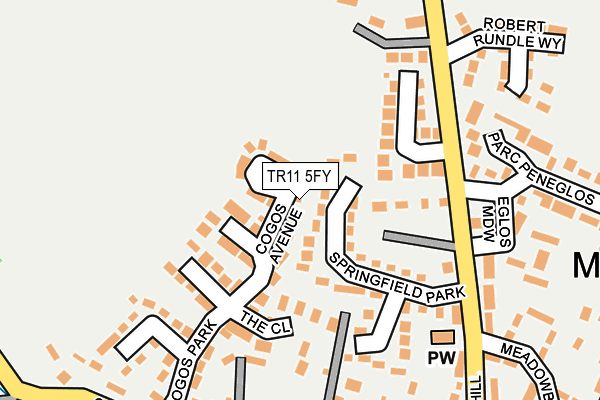 TR11 5FY map - OS OpenMap – Local (Ordnance Survey)