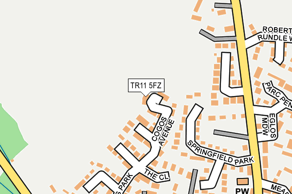 TR11 5FZ map - OS OpenMap – Local (Ordnance Survey)