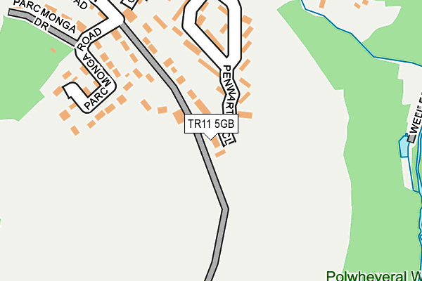 TR11 5GB map - OS OpenMap – Local (Ordnance Survey)