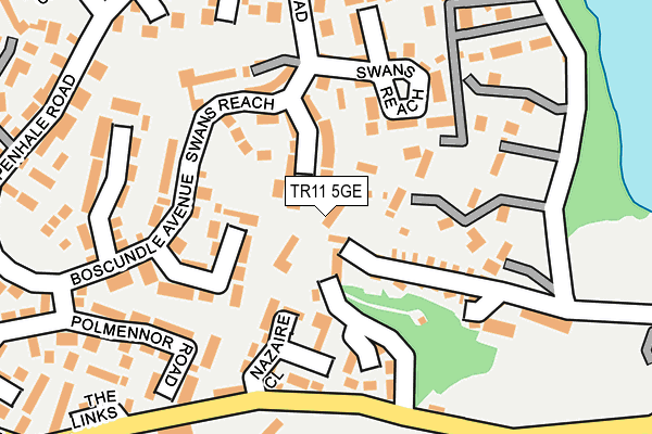 TR11 5GE map - OS OpenMap – Local (Ordnance Survey)