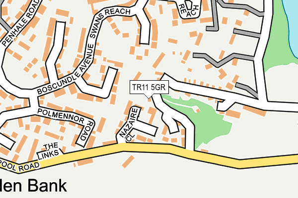 TR11 5GR map - OS OpenMap – Local (Ordnance Survey)