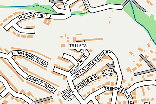 TR11 5GS map - OS OpenMap – Local (Ordnance Survey)