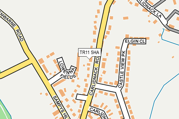 TR11 5HA map - OS OpenMap – Local (Ordnance Survey)