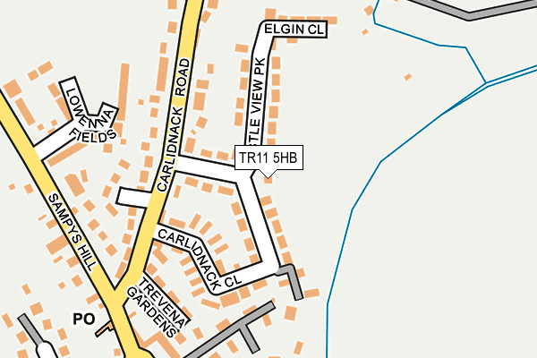 TR11 5HB map - OS OpenMap – Local (Ordnance Survey)
