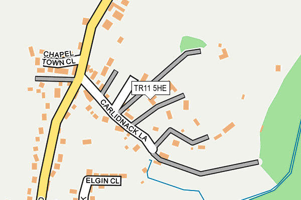 TR11 5HE map - OS OpenMap – Local (Ordnance Survey)