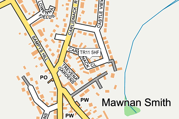 TR11 5HF map - OS OpenMap – Local (Ordnance Survey)