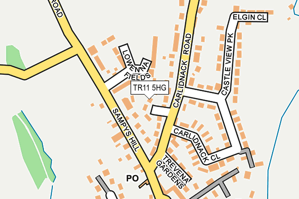 TR11 5HG map - OS OpenMap – Local (Ordnance Survey)