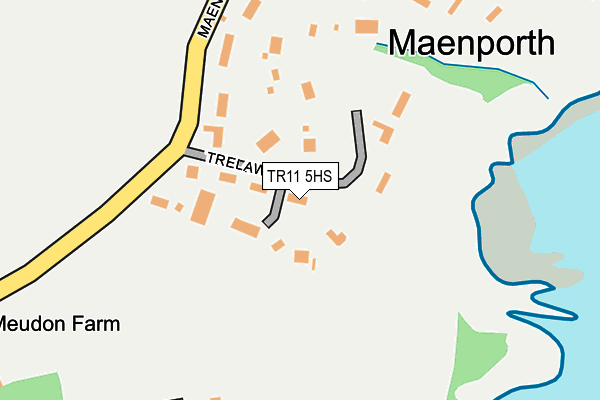 TR11 5HS map - OS OpenMap – Local (Ordnance Survey)