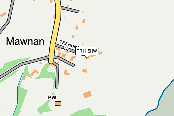 TR11 5HW map - OS OpenMap – Local (Ordnance Survey)