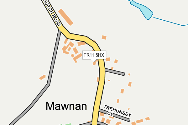 TR11 5HX map - OS OpenMap – Local (Ordnance Survey)