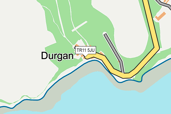 TR11 5JU map - OS OpenMap – Local (Ordnance Survey)