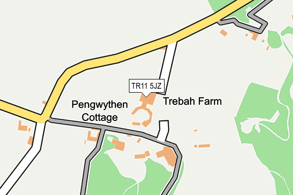 TR11 5JZ map - OS OpenMap – Local (Ordnance Survey)