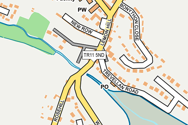 TR11 5ND map - OS OpenMap – Local (Ordnance Survey)