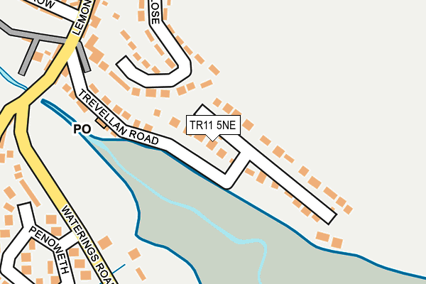 TR11 5NE map - OS OpenMap – Local (Ordnance Survey)