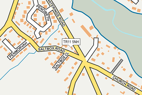 TR11 5NH map - OS OpenMap – Local (Ordnance Survey)