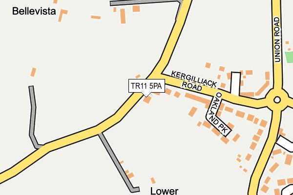 TR11 5PA map - OS OpenMap – Local (Ordnance Survey)