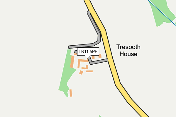 TR11 5PF map - OS OpenMap – Local (Ordnance Survey)